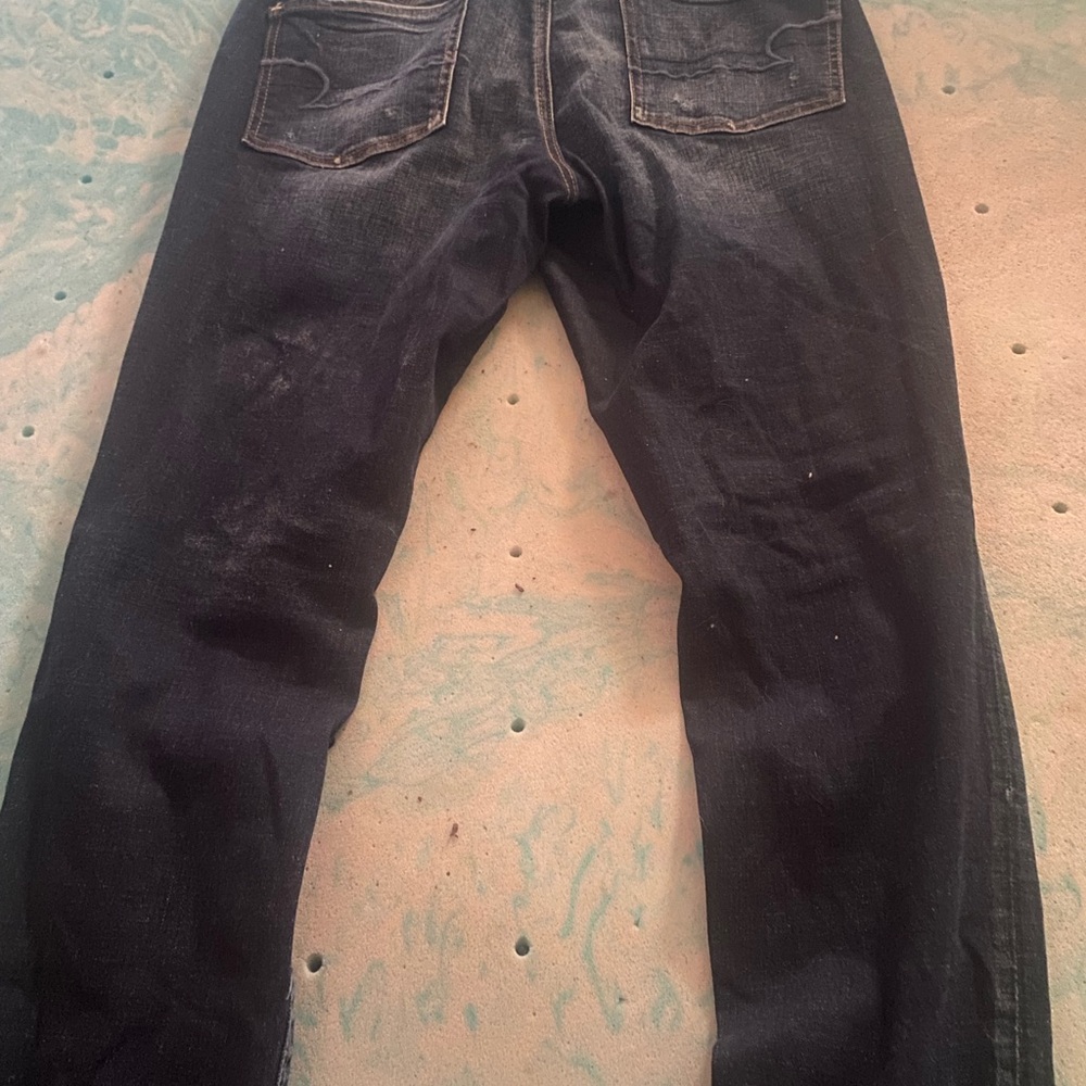 American Eagle Outfitters Distressed Dark Blue Skinny Jeans - Picture 5 of 5